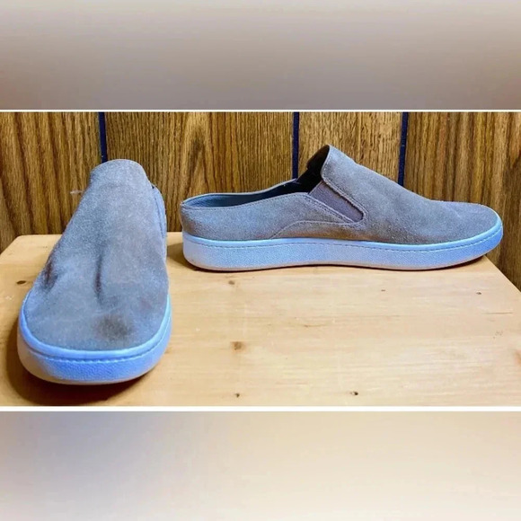 Woman VINCE brown Suede Slip On Backless Mule Sneaker Shoe Sz 7 - Picture 1 of 10